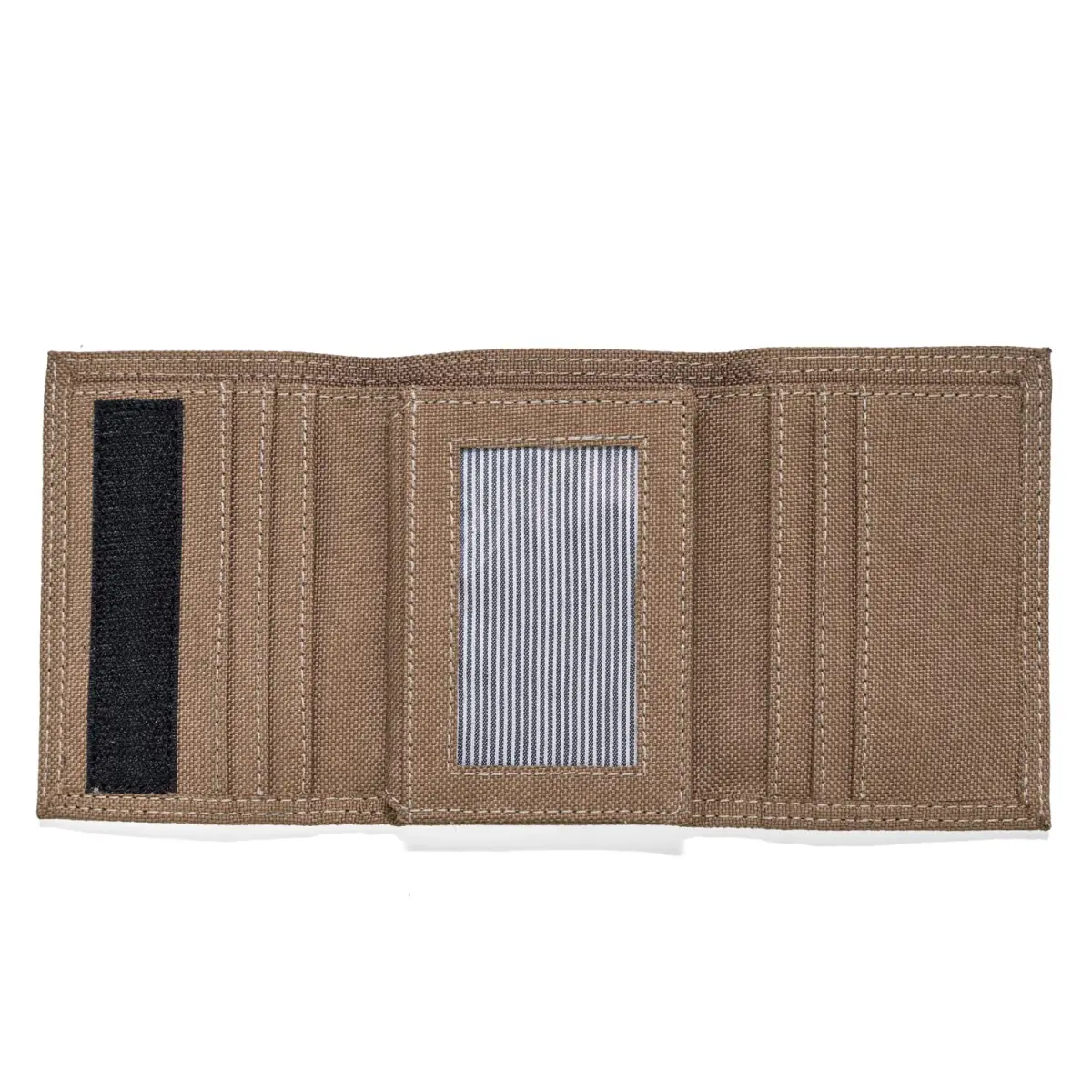 Timberland Men's Trifold Nylon Wallet Khaki 13 Card Slots | Secure Closure & Durable Nylon - view 2