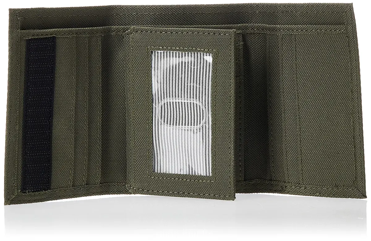 Timberland Men's Trifold Nylon Wallet Olive | 13 Card Pockets, ID Window, Billfold - view 4