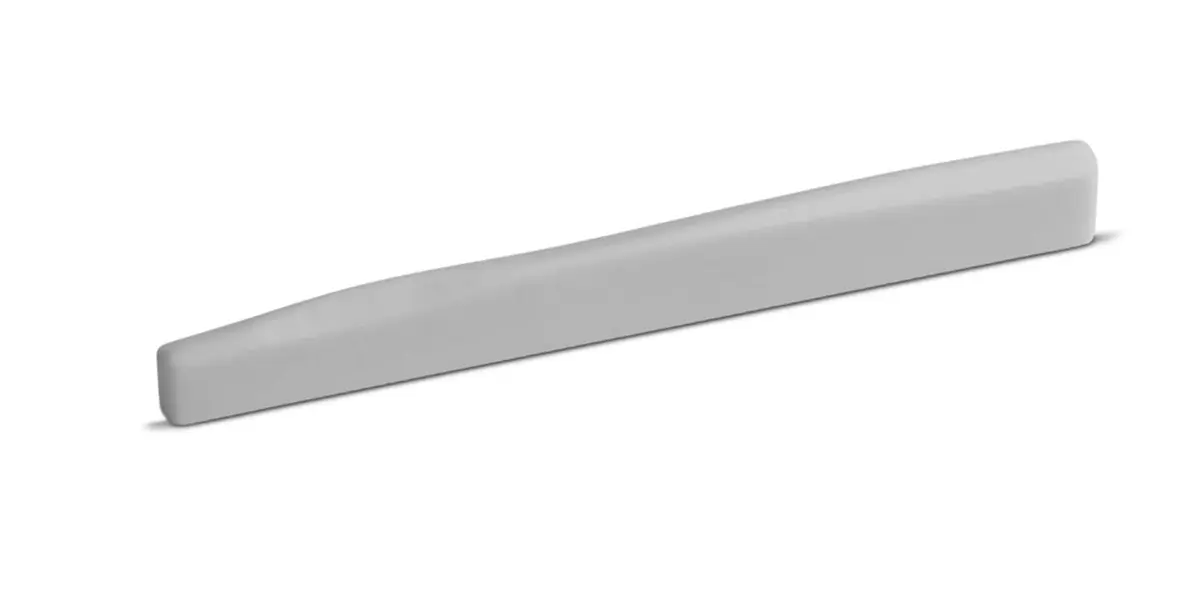 MacNichol Guitars Bone Saddle for Taylor Guitars 71.5mm x 3.2mm x 9mm | Wave Style Compensation - main product image