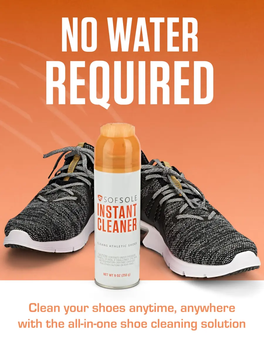 Sof Sole Instant Cleaner Foaming Stain Remover 148ml (5 Fl Oz) | Built-in Scrubber for Athletic Shoes - view 5