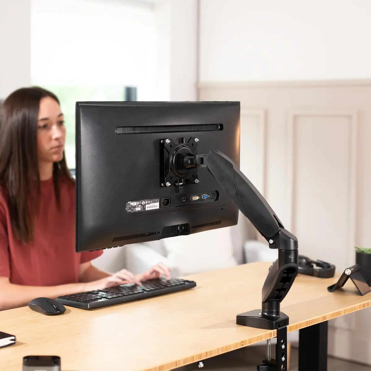 VIVO Adapter VESA Mount Quick Release Bracket Kit, Stand & Wall Mount, 75x75mm/100x100mm, Black | Easy LCD Monitor & TV Mounting - view 6