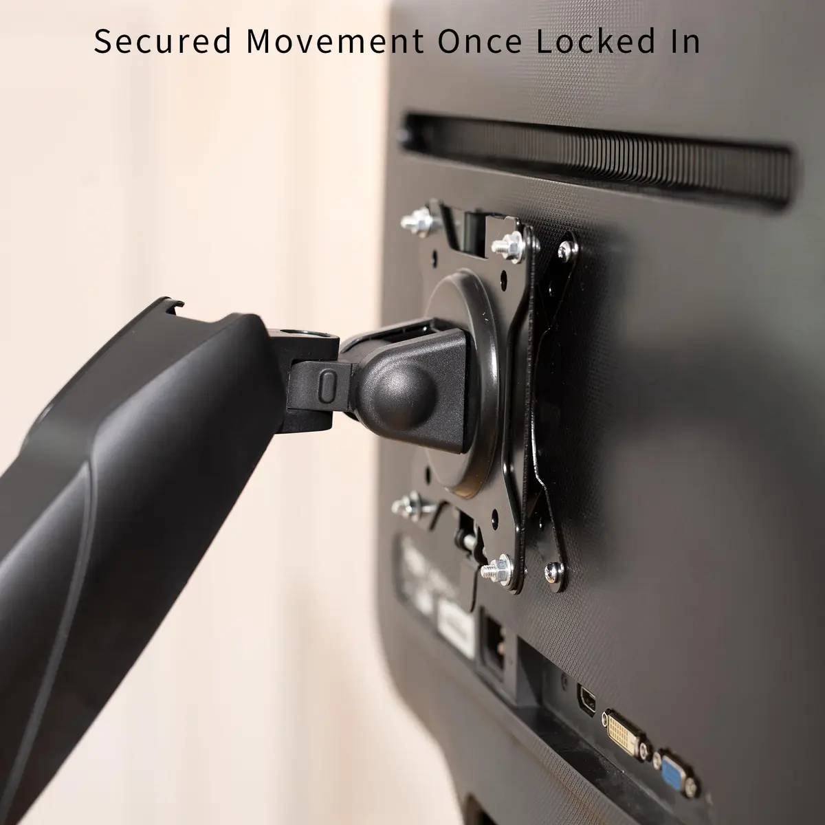 VIVO Adapter VESA Mount Quick Release Bracket Kit, Stand & Wall Mount, 75x75mm/100x100mm, Black | Easy LCD Monitor & TV Mounting - view 9