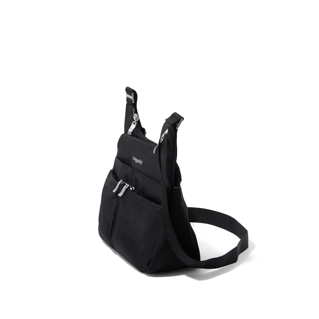 Baggallini Cross Over Crossbody Travel Bag 11x8.5 Water-Resistant Nylon Lightweight - view 7