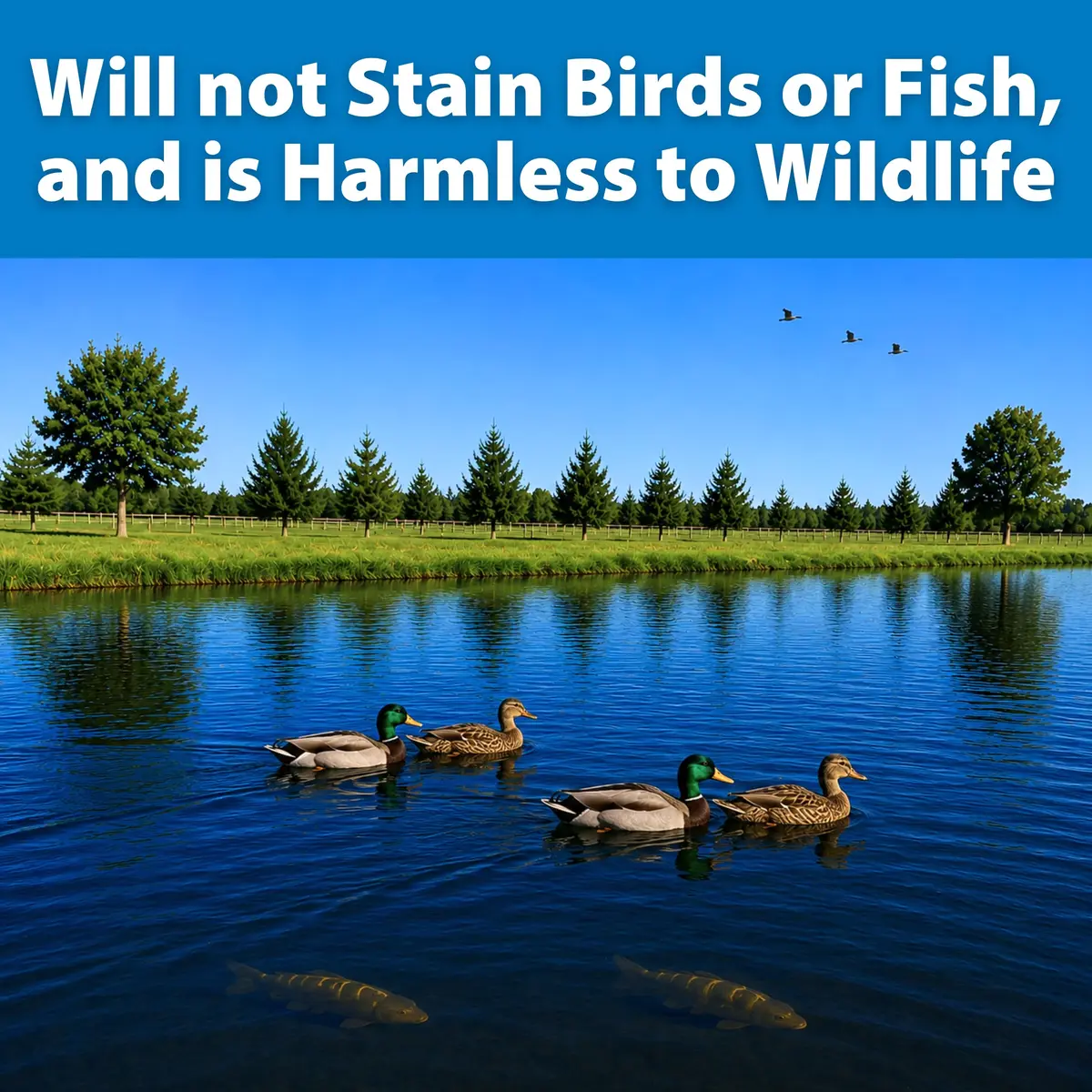 Monterey Qt Dark Blue Pond Dye | 1 Quart Treats 1 Acre Water 4-6 ft Deep, Fish & Bird Safe - view 5