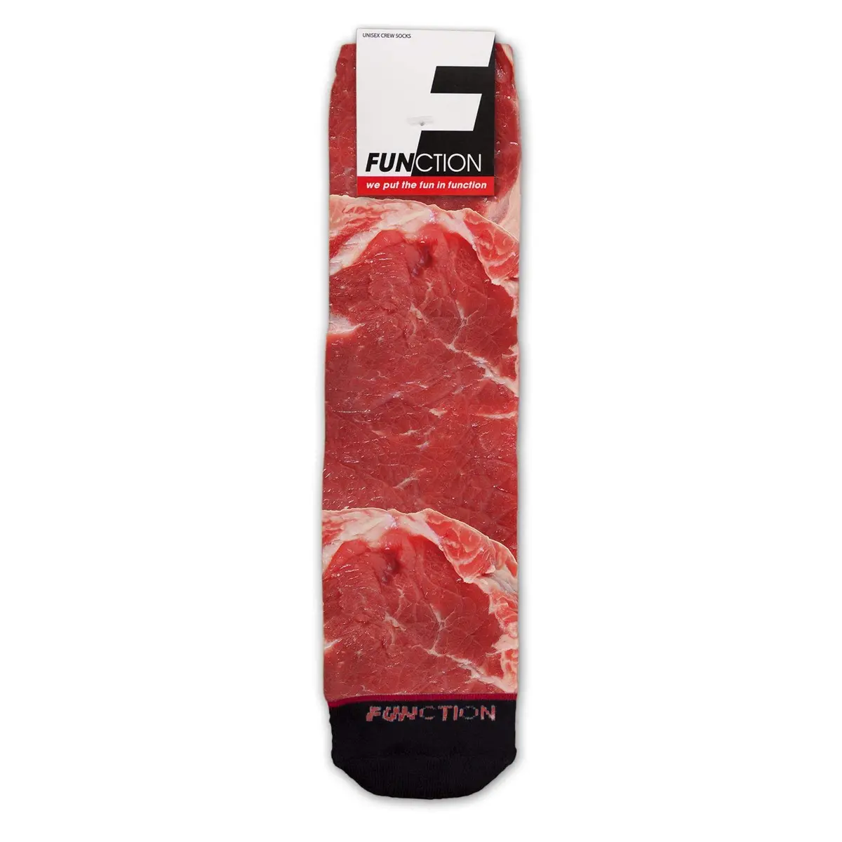 Function - Steak and Potatoes Fashion Socks | All-Over Graphic Print, Crew Length, Unisex (6-12 Men) - view 5