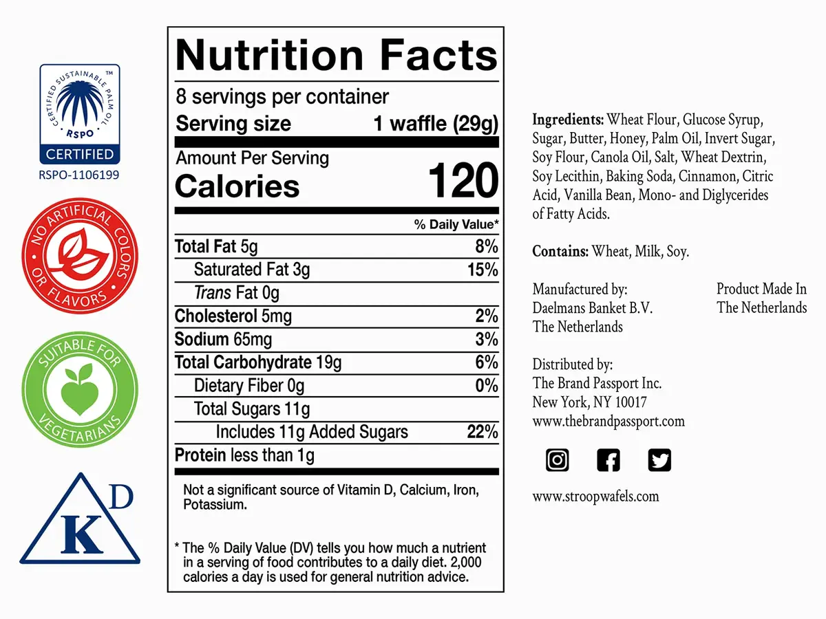 Daelmans Stroopwafels Honey Dutch Waffle Cookies 8.11 Oz | Authentic Caramel & Honey Wafers - view 4