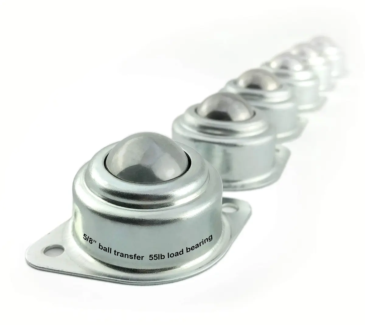 TruePower 5/8” Roller Ball Transfer Bearings | 55lb Load Capacity, Set of 6 - main product image