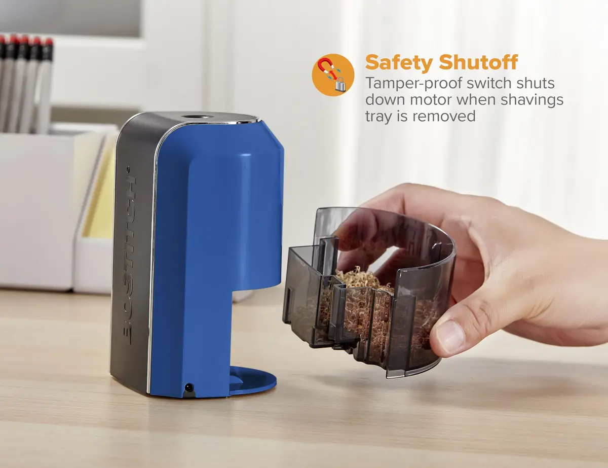 Bostitch Office Vertical Electric Pencil Sharpener, Powerful Stall-Free Motor, Prevents Over-Sharpening, Blue (EPS5V-Blue) | 7-Year Limited Warranty - view 4