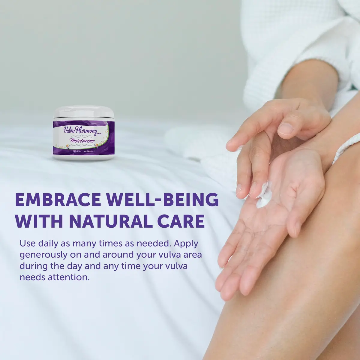 Bloom Krans Vulva Harmony Vaginal Moisturizer Cream 66ml (2.25 Oz) | Soothes Dryness, Irritation & Chafing with Natural Oils - view 6