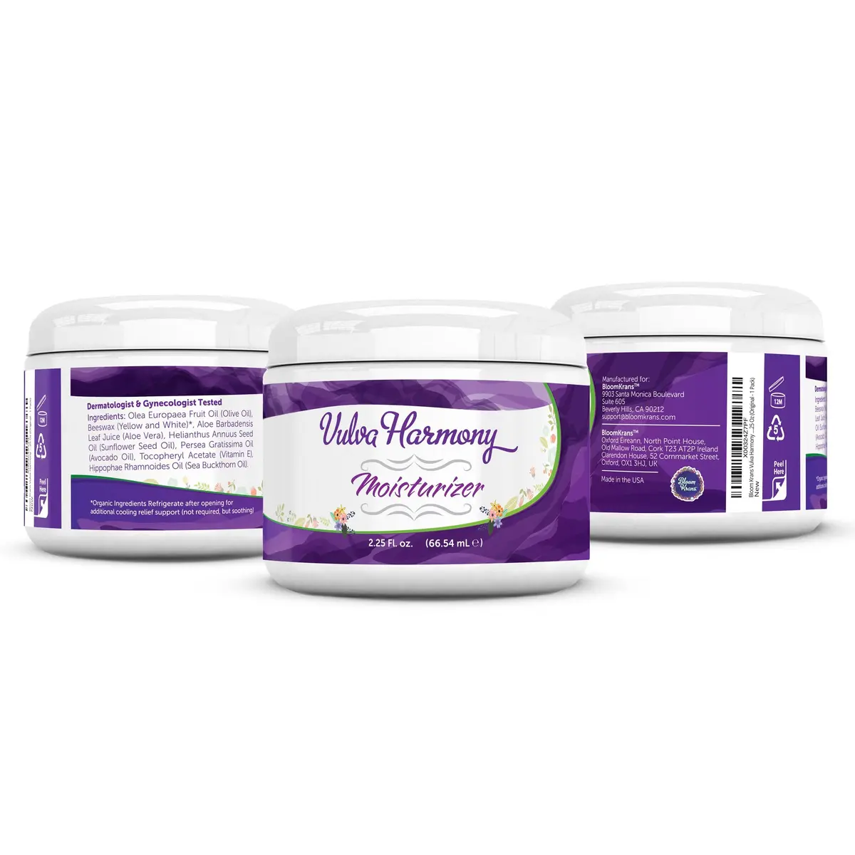 Bloom Krans Vulva Harmony Vaginal Moisturizer Cream 66ml (2.25 Oz) | Soothes Dryness, Irritation & Chafing with Natural Oils - view 8