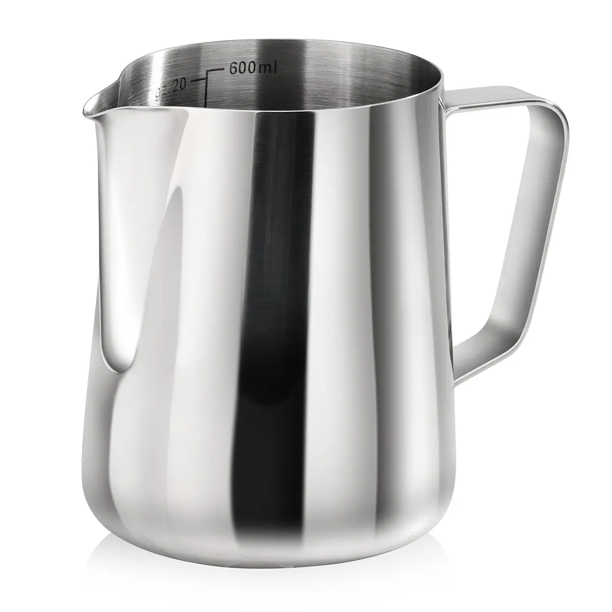 New Star Foodservice Stainless Steel Frothing Pitcher, 20 oz | Commercial Grade 18/8 Barista Tool for Lattes & Cappuccinos - view 3