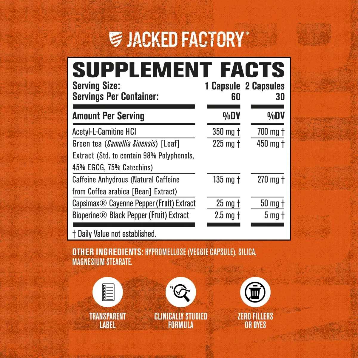 Jacked Factory Burn-XT Fat Burner & Weight Loss Supplement 60 Capsules | Clinically Studied Energy & Appetite Support - view 4
