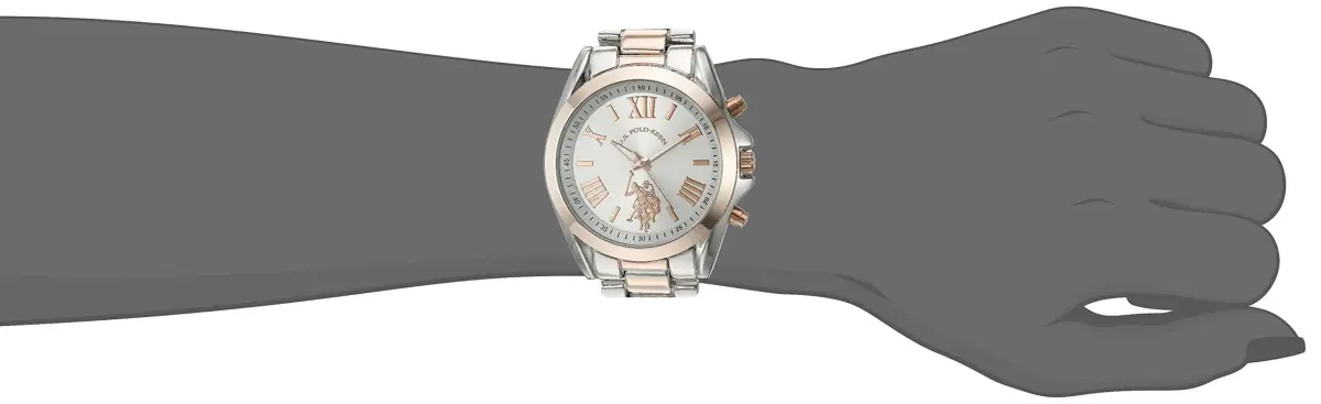 U.S. Polo Assn. Women's Two-Tone Analog Watch 41mm (1.61 inches) | Elegant Quartz Timepiece for Everyday Style - view 2