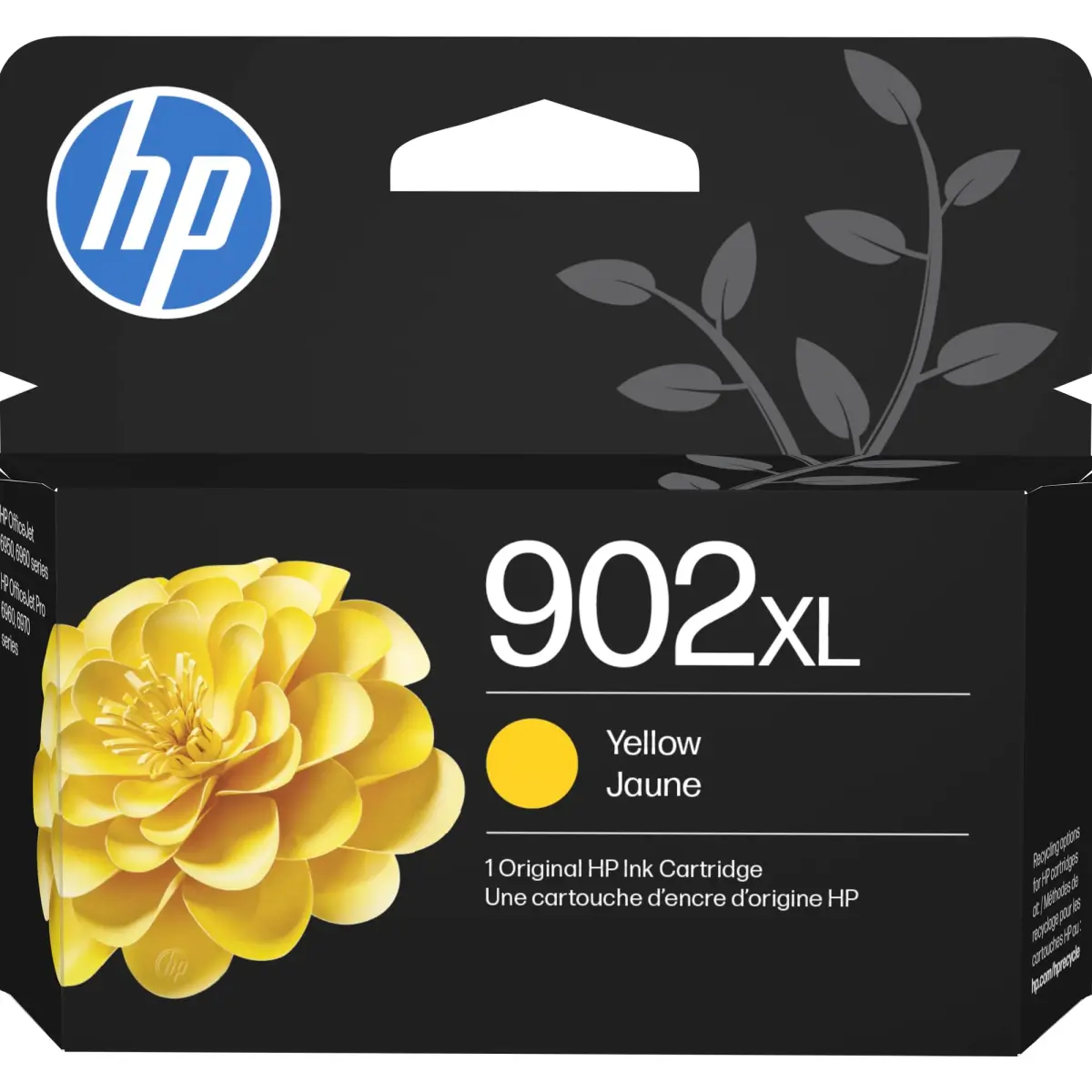 HP 902XL Yellow High-Yield Ink Cartridge | 750 Pages | Pigment Ink - main product image