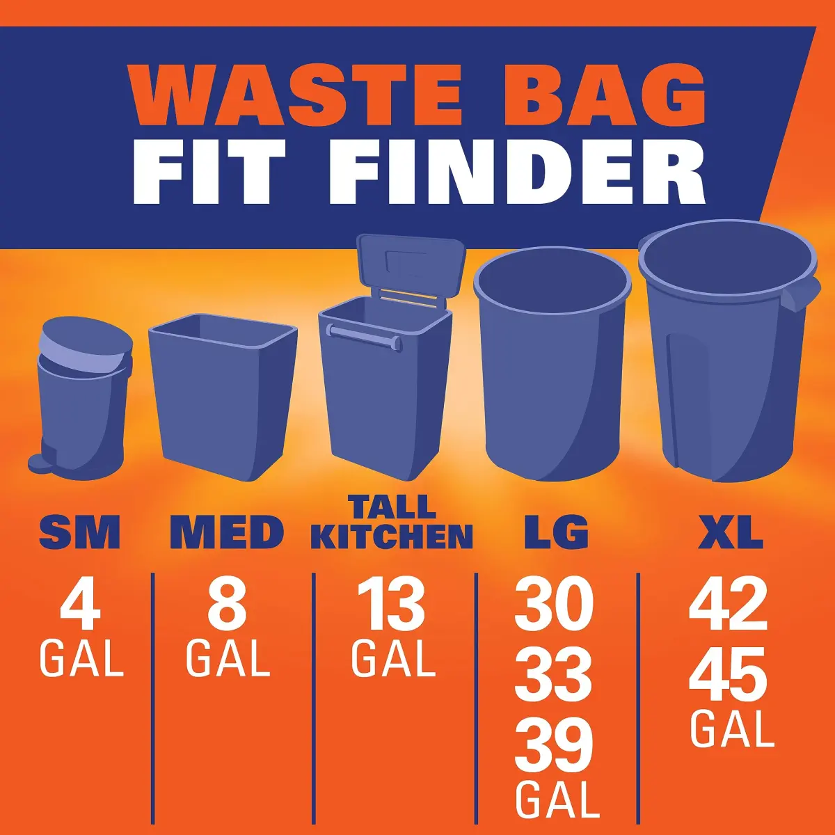 Hefty Ultra Strong 13 Gallon Kitchen Trash Bags, White, Clean Burst, 80 Count | 5.4 kg (11.9 lb) Bags for Home Waste Containment - view 8