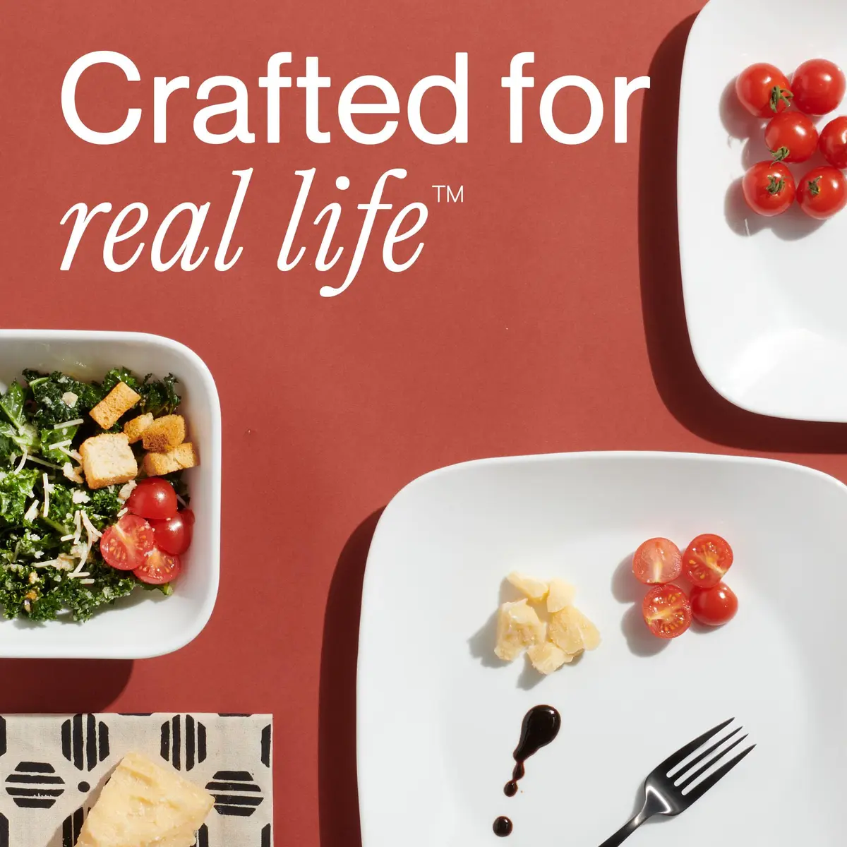 Corelle White 2-Piece 32-Ounce Square Bowl Set | Durable, Lightweight, Microwave & Dishwasher Safe - view 6