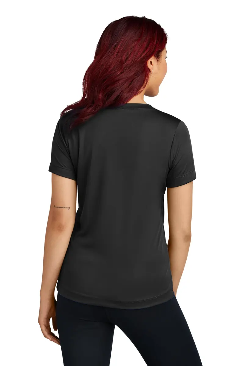 Clothe Co. Women's Moisture-Wicking Athletic Shirt V-Neck Black M | Breathable, Quick Dry Activewear - view 3