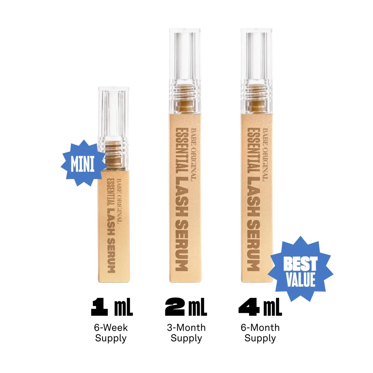 Babe Original Essential Lash Serum 2ml (0.07ml) | Visibly Longer-Looking Lashes - view 5