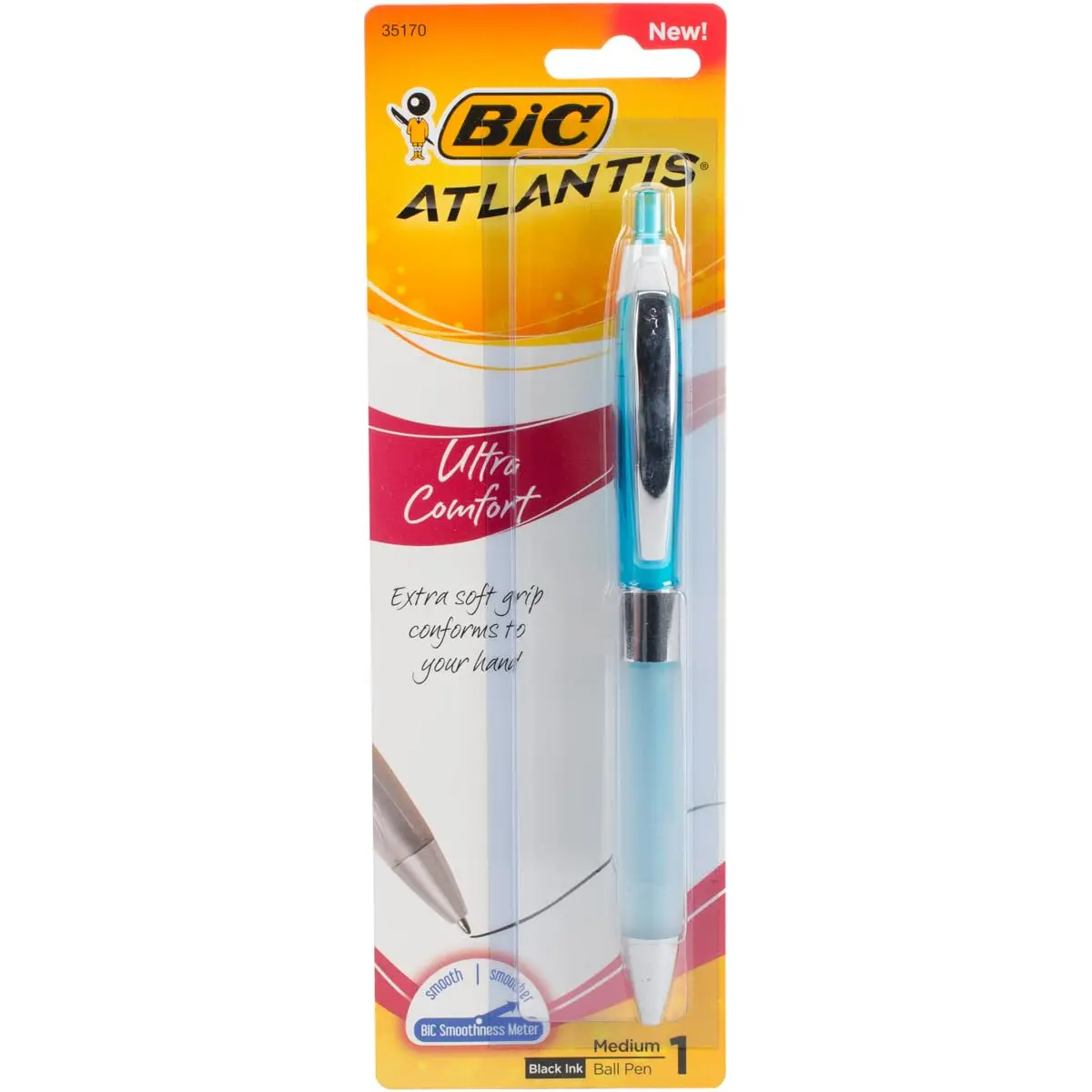 BIC Glide Ultra Comfort Retractable Ballpoint Pen 1.0mm | Ultra Smooth Writing for Daily Use - main product image