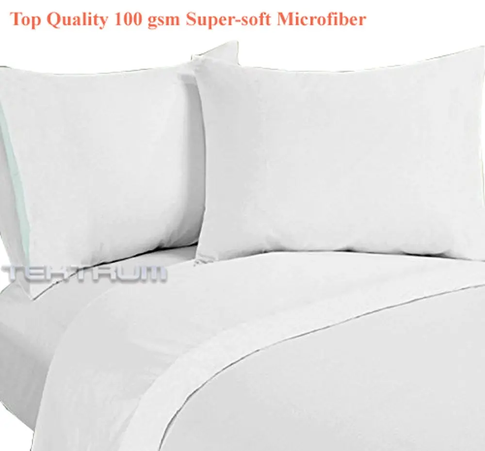 Tektrum Bed Sheet Set 4 Piece 1800 Supreme Collection | Super Soft Microfiber Bedding (King) - view 4