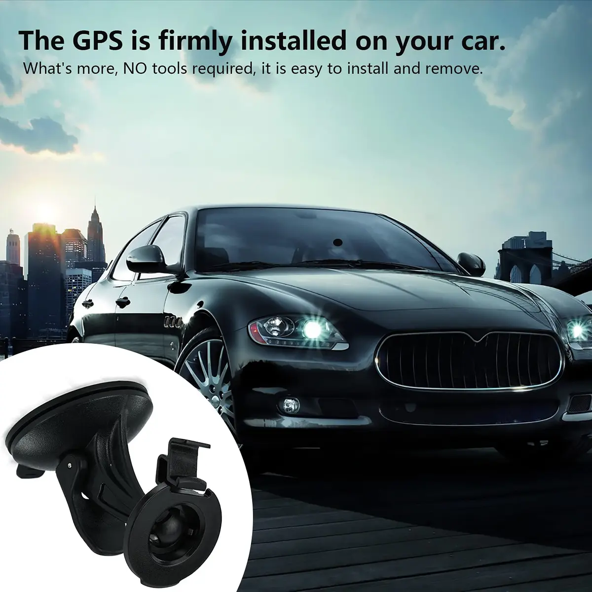 EKIND Car Windscreen Suction Cup Mount Holder for Garmin GPS Nuvi 52 | Strong Suction, Adjustable, Durable - view 5