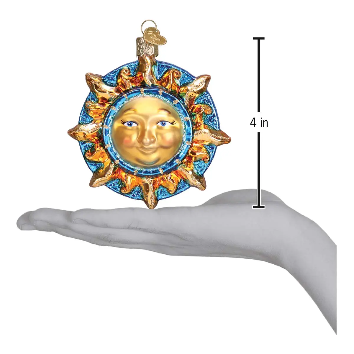 Old World Christmas Fanciful Sun Glass Blown Ornament for Christmas Tree | Handcrafted Holiday Decoration, Outer Space Collection - view 5