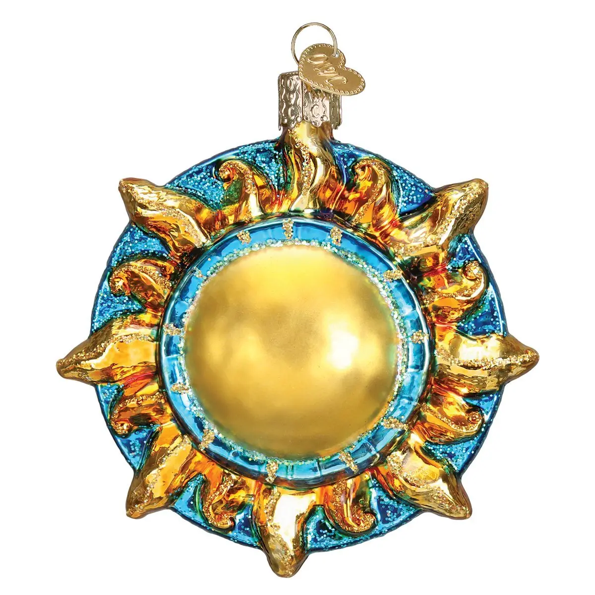 Old World Christmas Fanciful Sun Glass Blown Ornament for Christmas Tree | Handcrafted Holiday Decoration, Outer Space Collection - view 3
