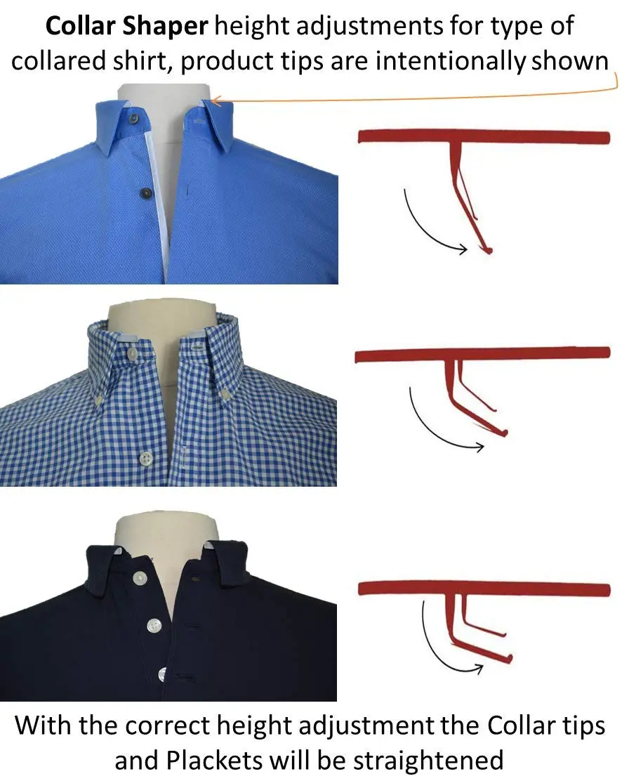 Stiff Collar Stay Off-White Metal Collar Support System | 20.5" (52.1 cm) | Keeps Collars Sharp - view 4