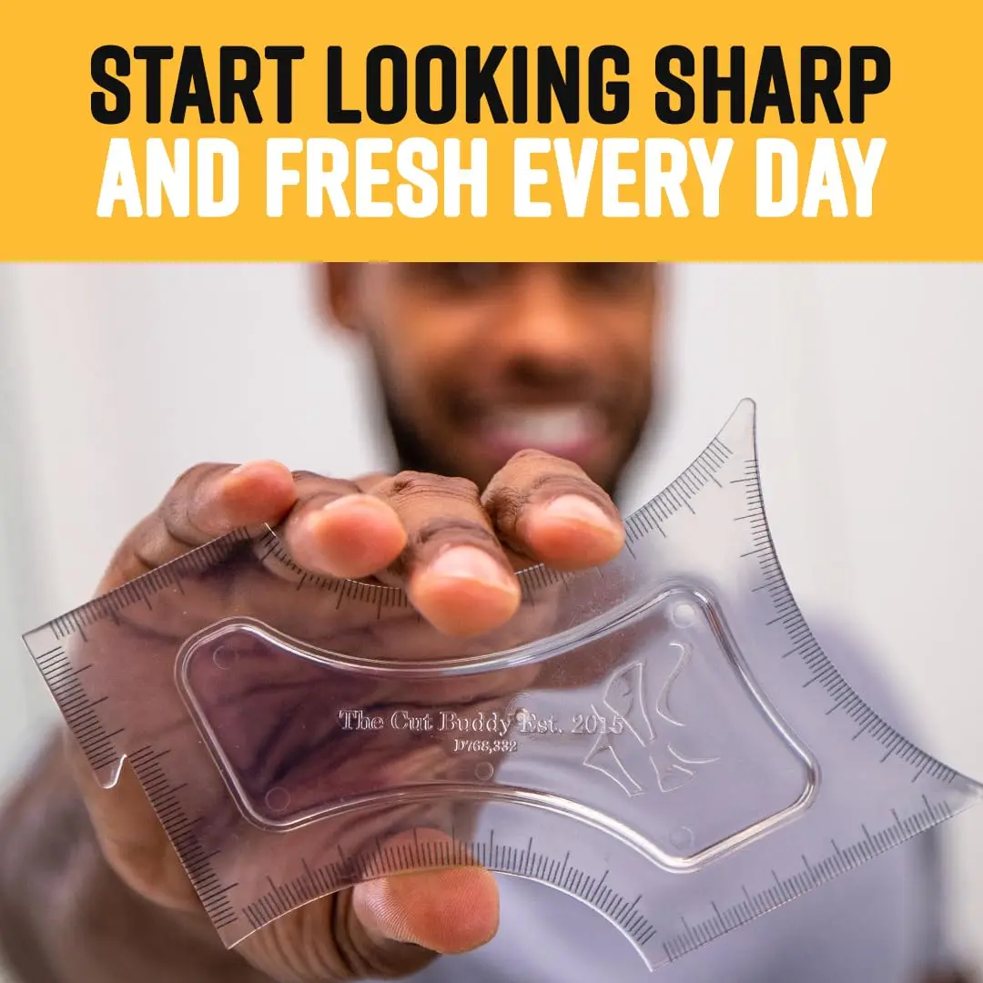 The Cut Buddy Original Beard and Hairline Shaping Tool with Tracer Pencil | Professional Grooming Guide - view 6