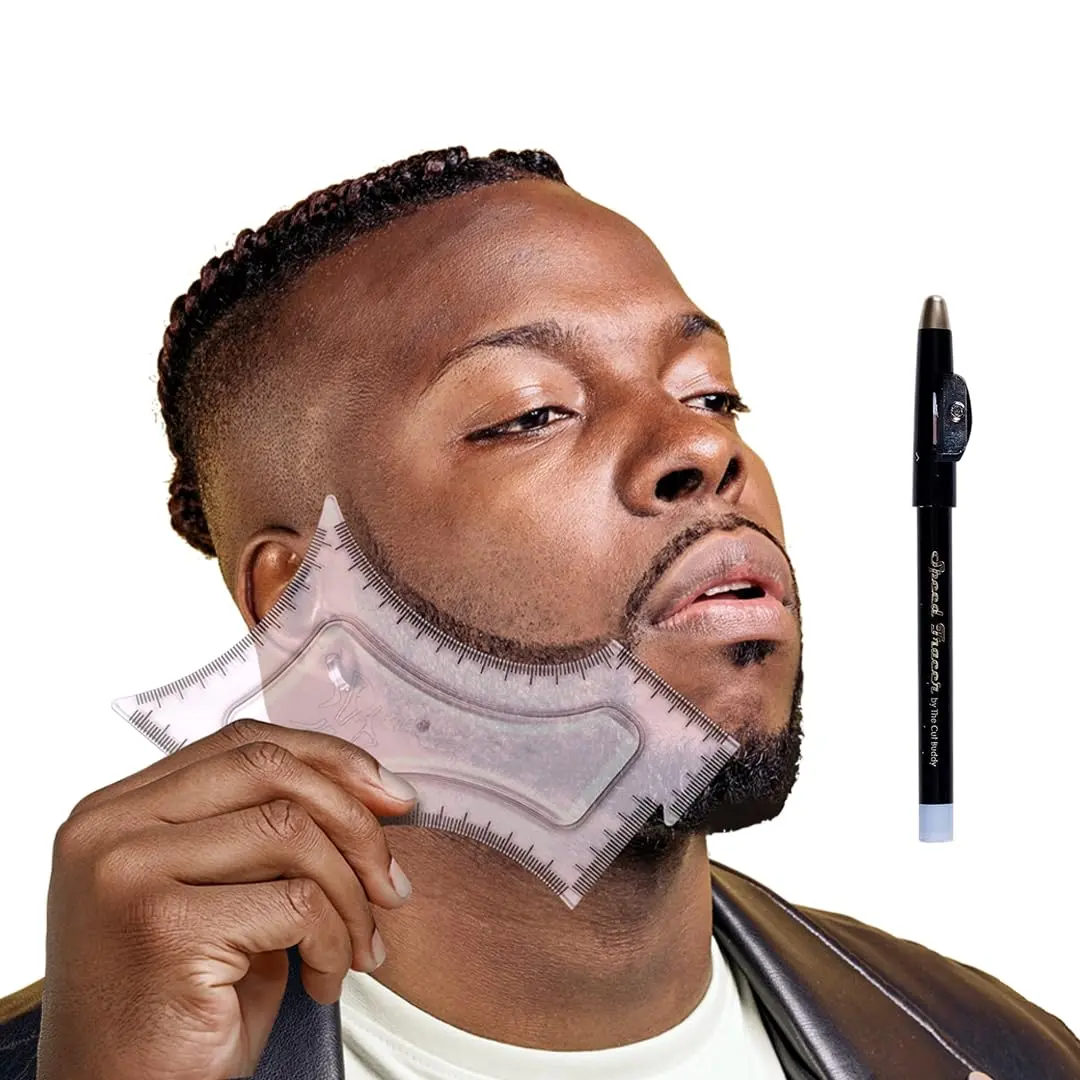 The Cut Buddy Original Beard and Hairline Shaping Tool with Tracer Pencil | Professional Grooming Guide - view 7