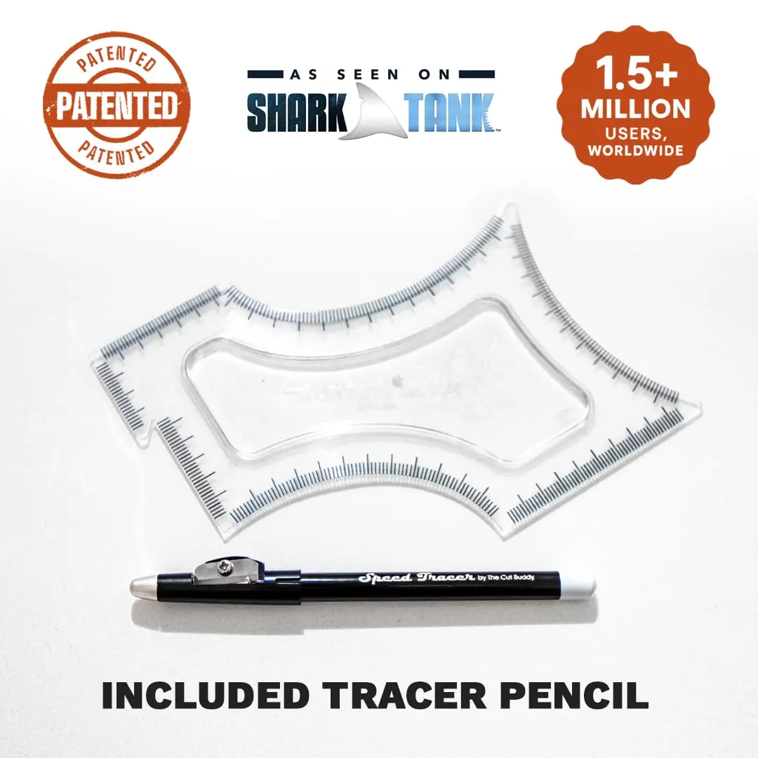 The Cut Buddy Original Beard and Hairline Shaping Tool with Tracer Pencil | Professional Grooming Guide - view 8