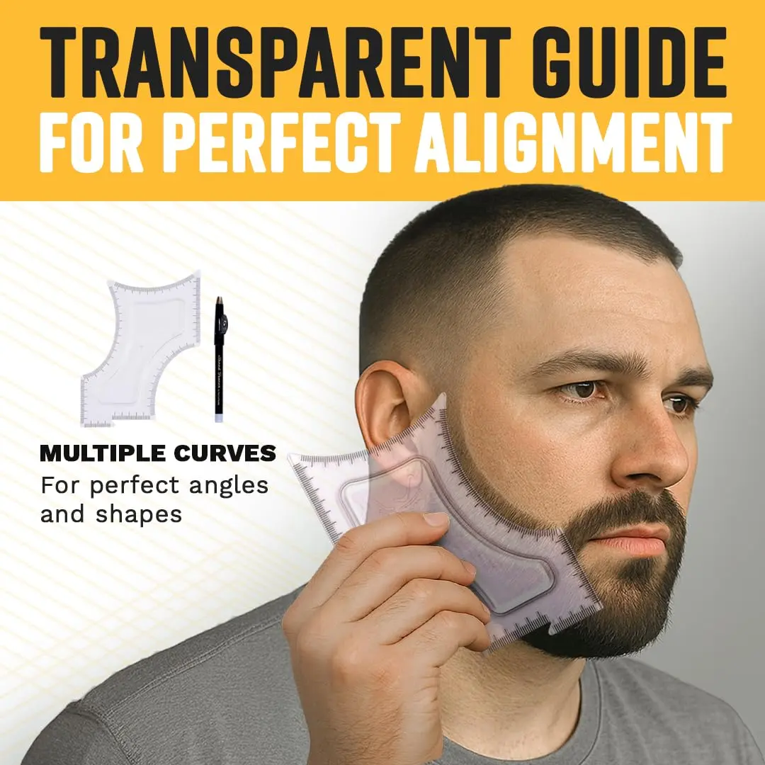 The Cut Buddy Original Beard and Hairline Shaping Tool with Tracer Pencil | Professional Grooming Guide - view 2