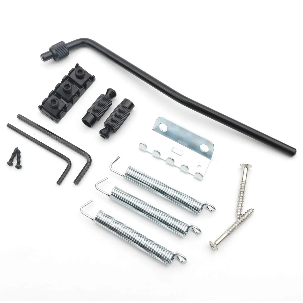 Swhmc Black Tremolo Bridge for Strat - Double Locking Floyd Rose Type | Improve Tuning Stability - view 6