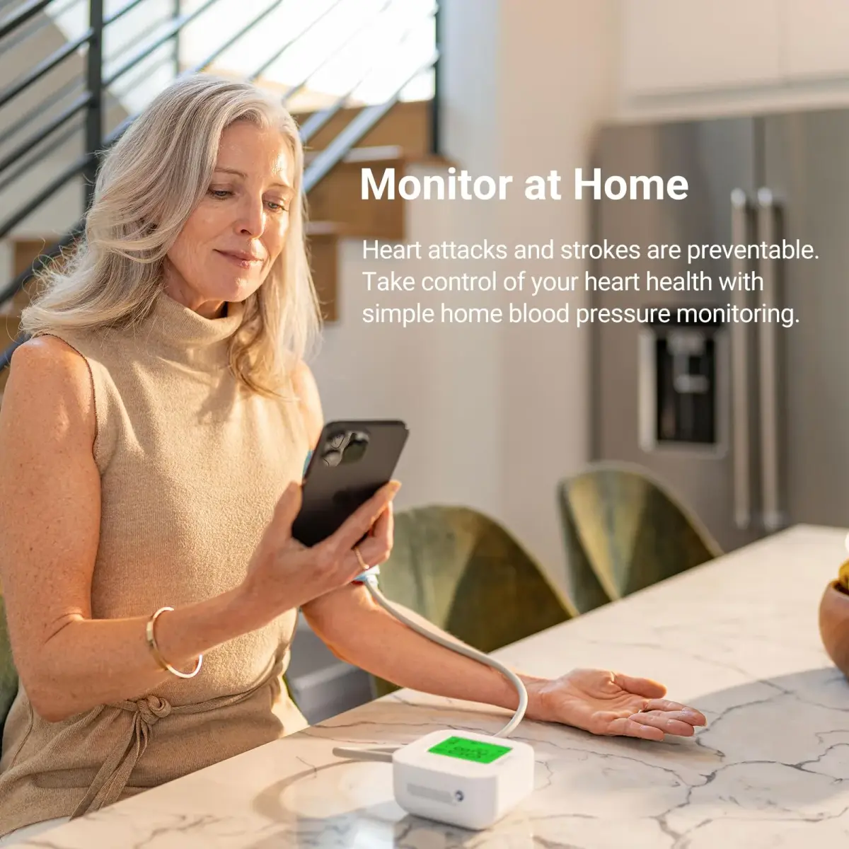 iHealth Track Smart Upper Arm Blood Pressure Monitor with Wide-Range Cuff (22-42cm) | FDA Cleared & Bluetooth Sync - view 5