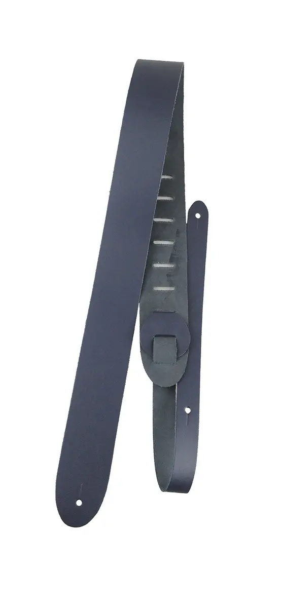 Perri's Leathers 41"-56" Blue Leather Guitar Strap | Adjustable, Durable, Fits Fender & Acoustic - main product image