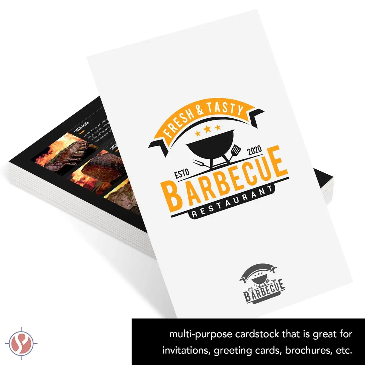 S Superfine Printing Half Letter Size Cardstock 8.5” x 5.5” Bright White 65lb Cover | Perfect for Business & Arts - view 2