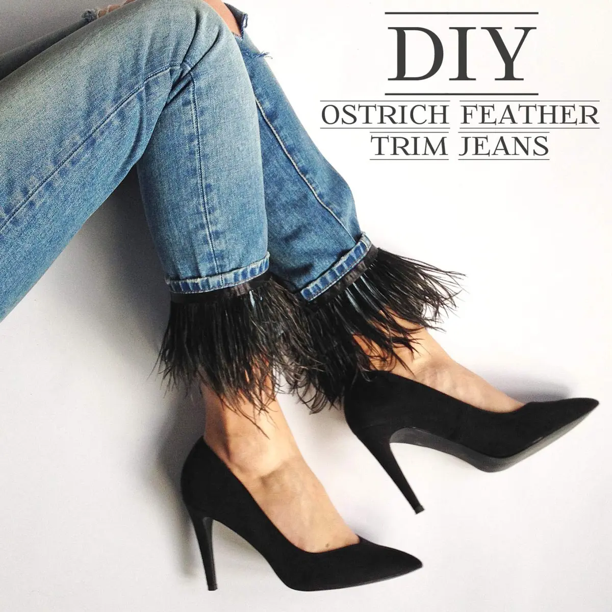 AWAYTR 2 Yards Ostrich Feather Fringe for Sewing Crafts, Red | Whimsical DIY Decoration - view 4