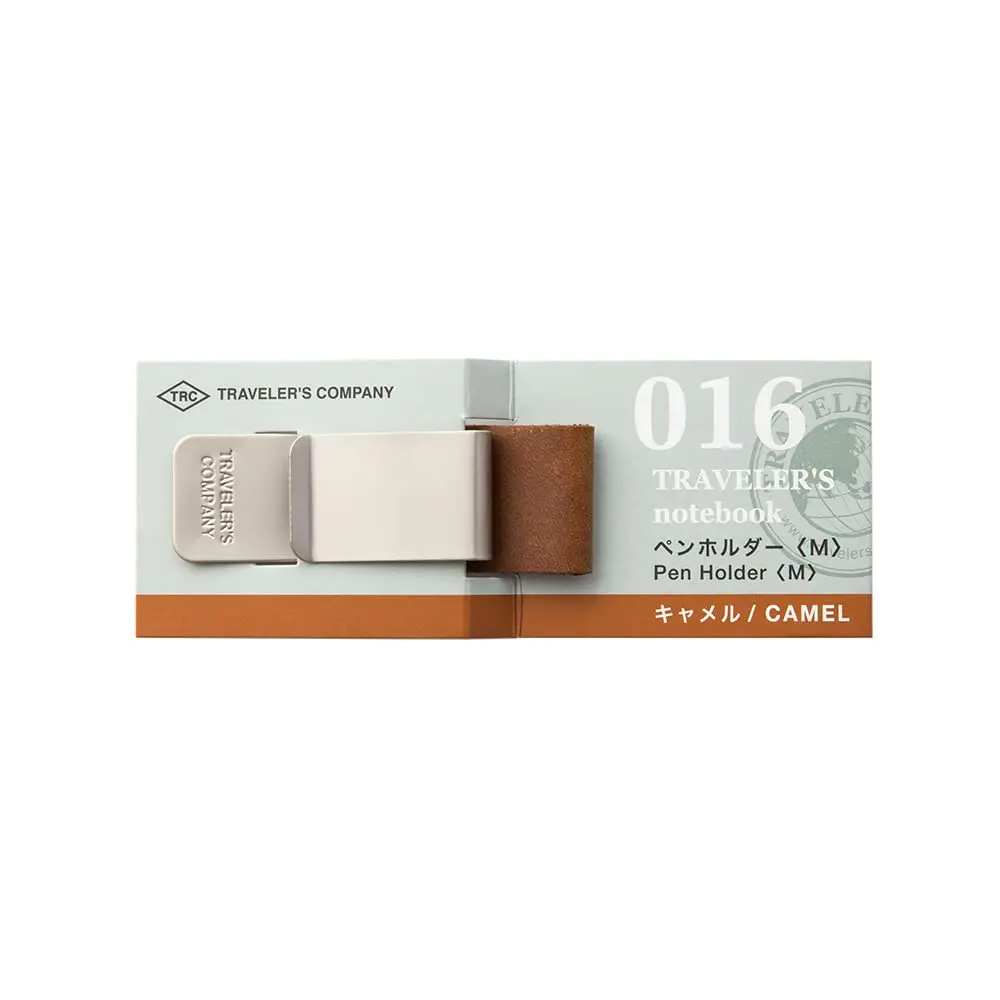 Midori Traveler's Notebook Pen Holder M Camel | Fits Pens Up to 12mm Diameter - main product image
