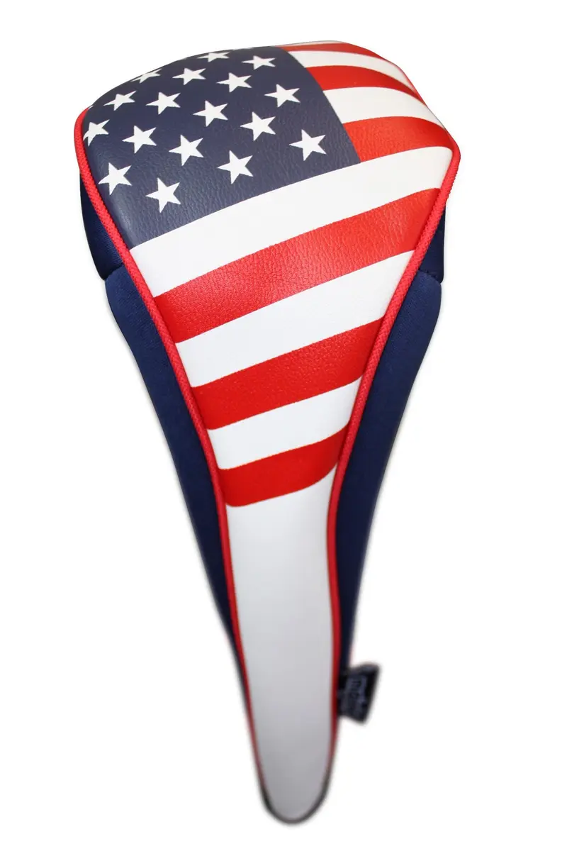 Majek USA Patriot Golf Zipper Head Covers 5 Fairway Woods Neoprene Patriotic Fit - main product image