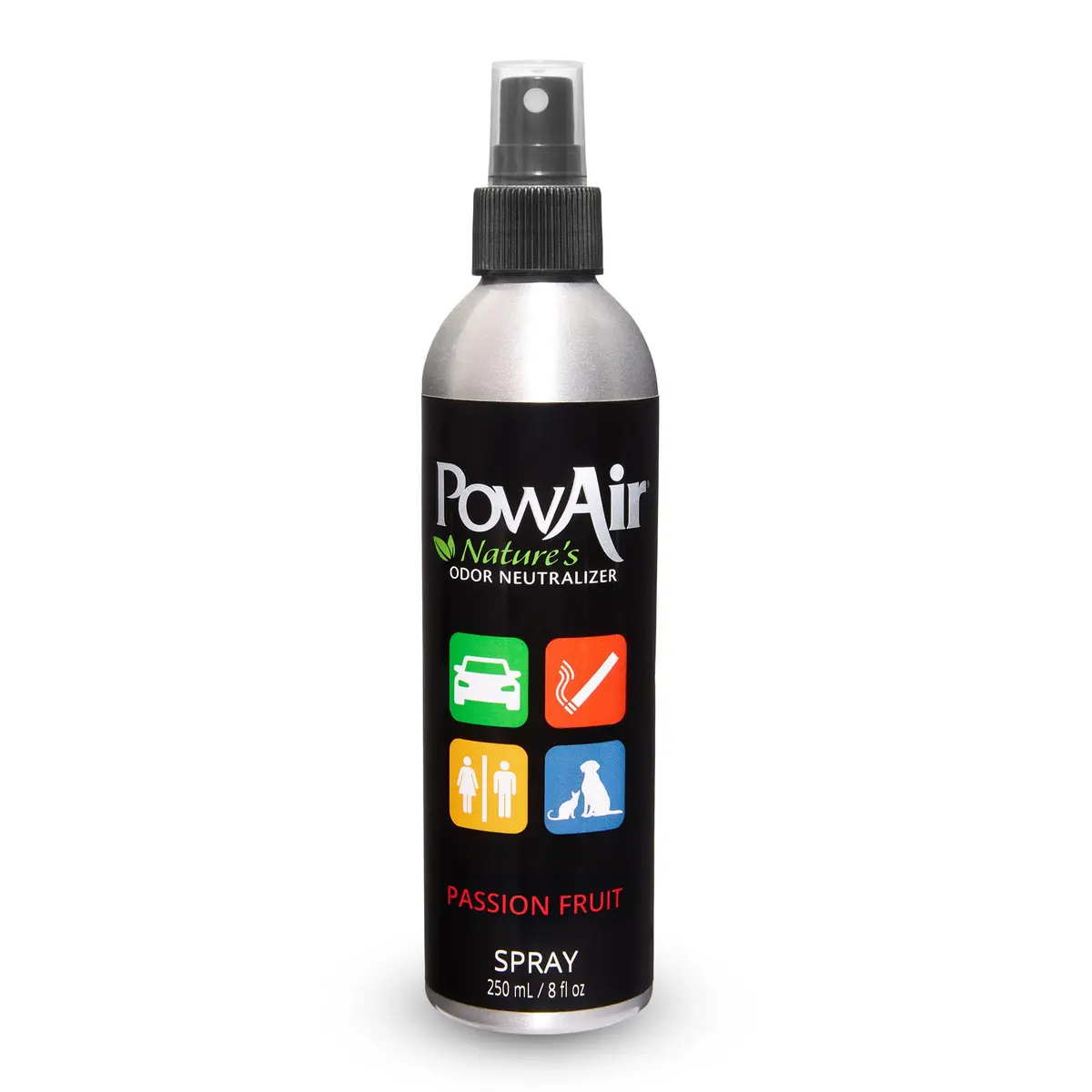 PowAir Spray Passion Fruit Odor Neutralizer 8 oz | Fast Acting, Essential Oil-Based Freshness - main product image