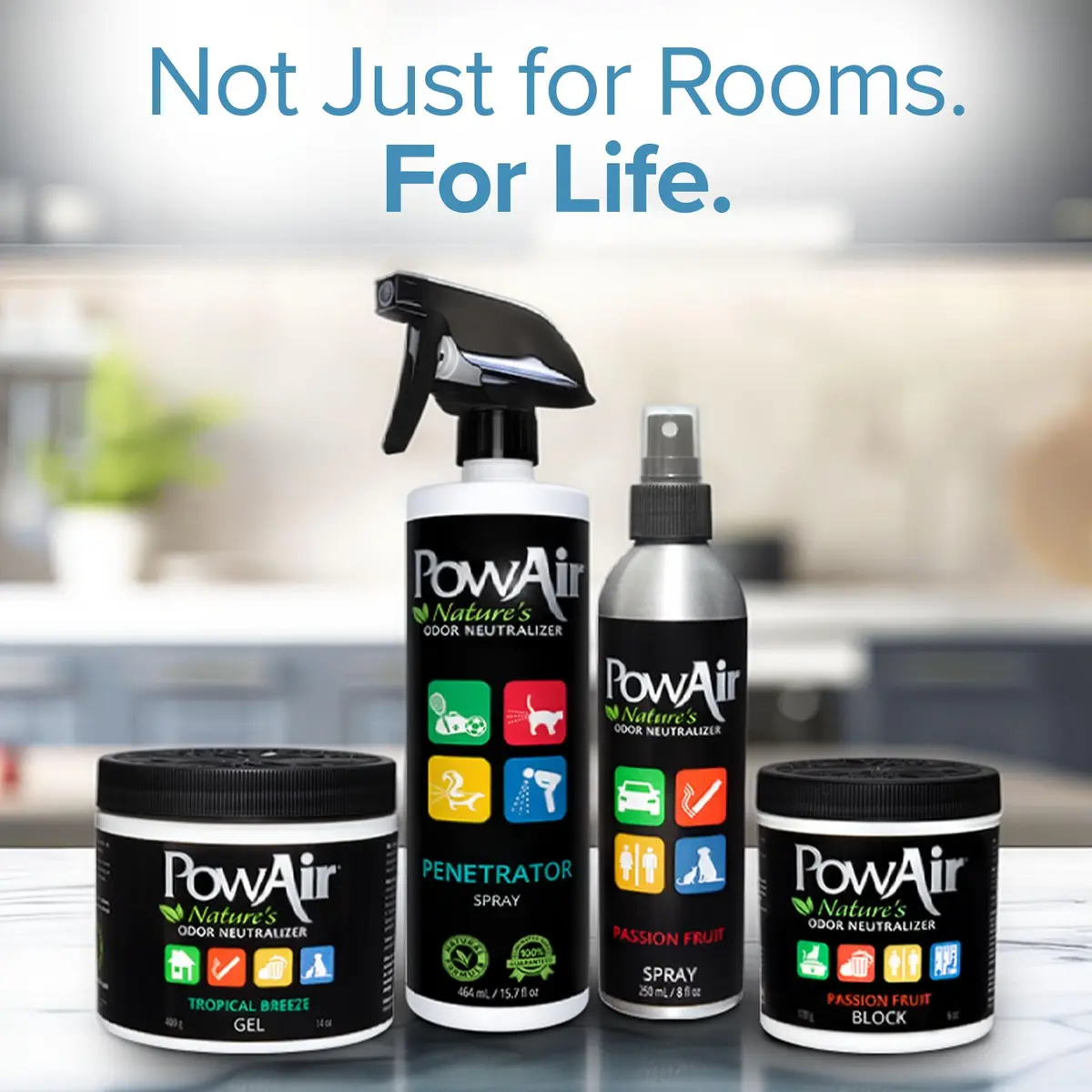 PowAir Spray Passion Fruit Odor Neutralizer 8 oz | Fast Acting, Essential Oil-Based Freshness - view 7