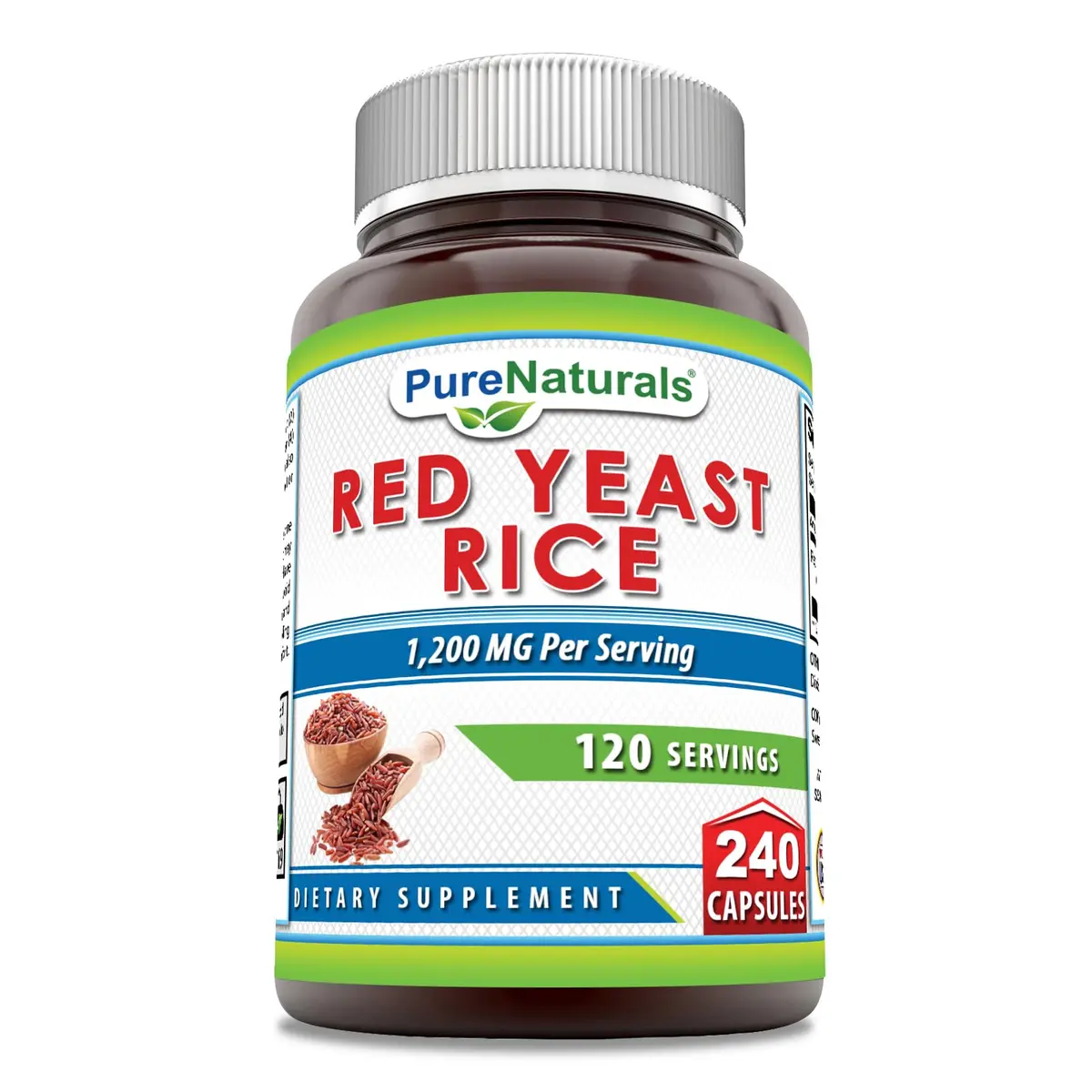 Pure Naturals Red Yeast Rice 1200 Mg | Supports Cardiovascular & Circulation | Made in USA - main product image