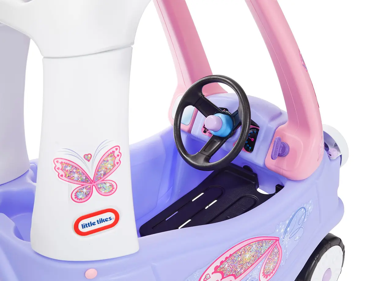 Little Tikes Fairy Cozy Coupe Large | Fairy Princess Ride-On Toy with Push Handle - view 5