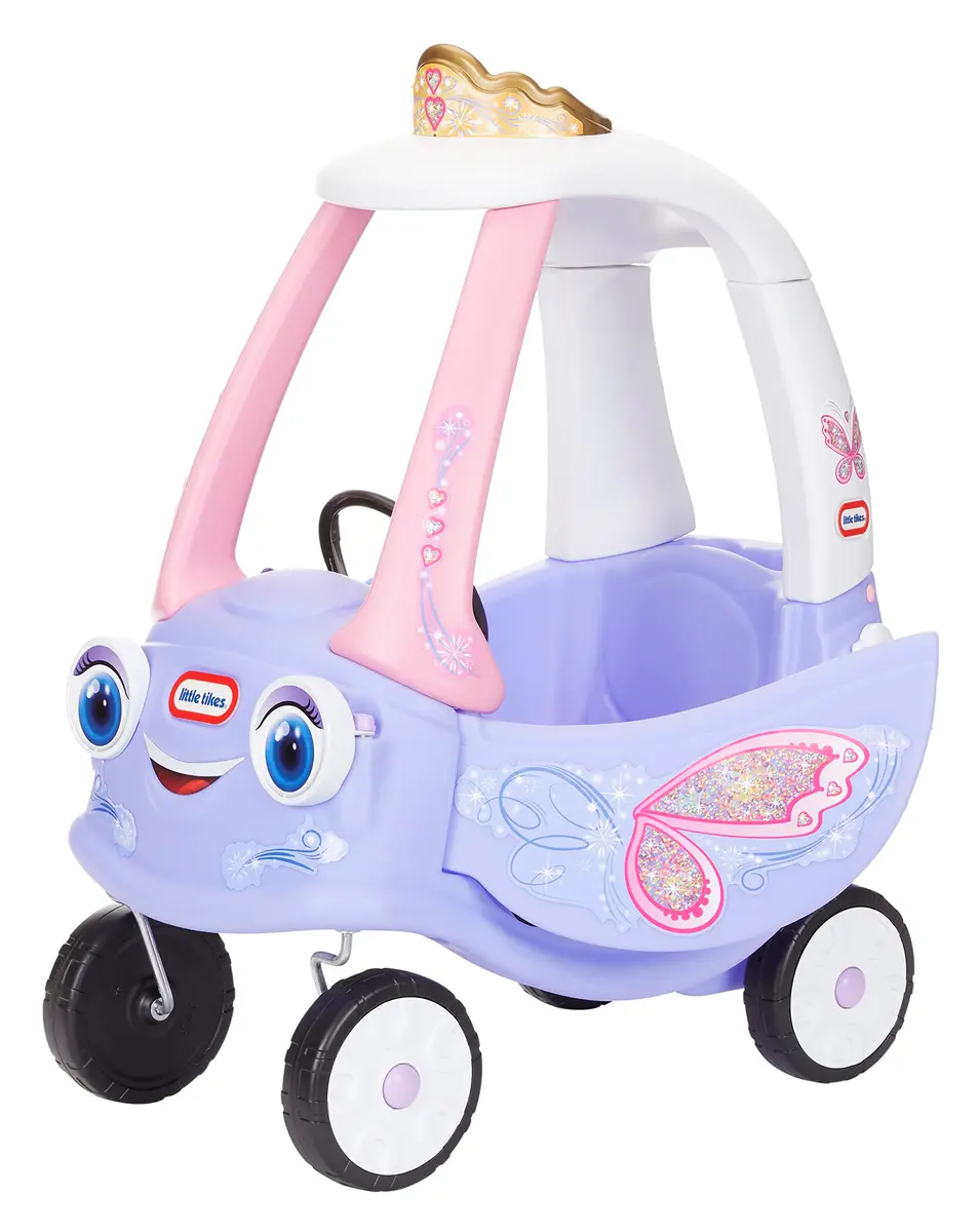 Little Tikes Fairy Cozy Coupe Large | Fairy Princess Ride-On Toy with Push Handle - view 6