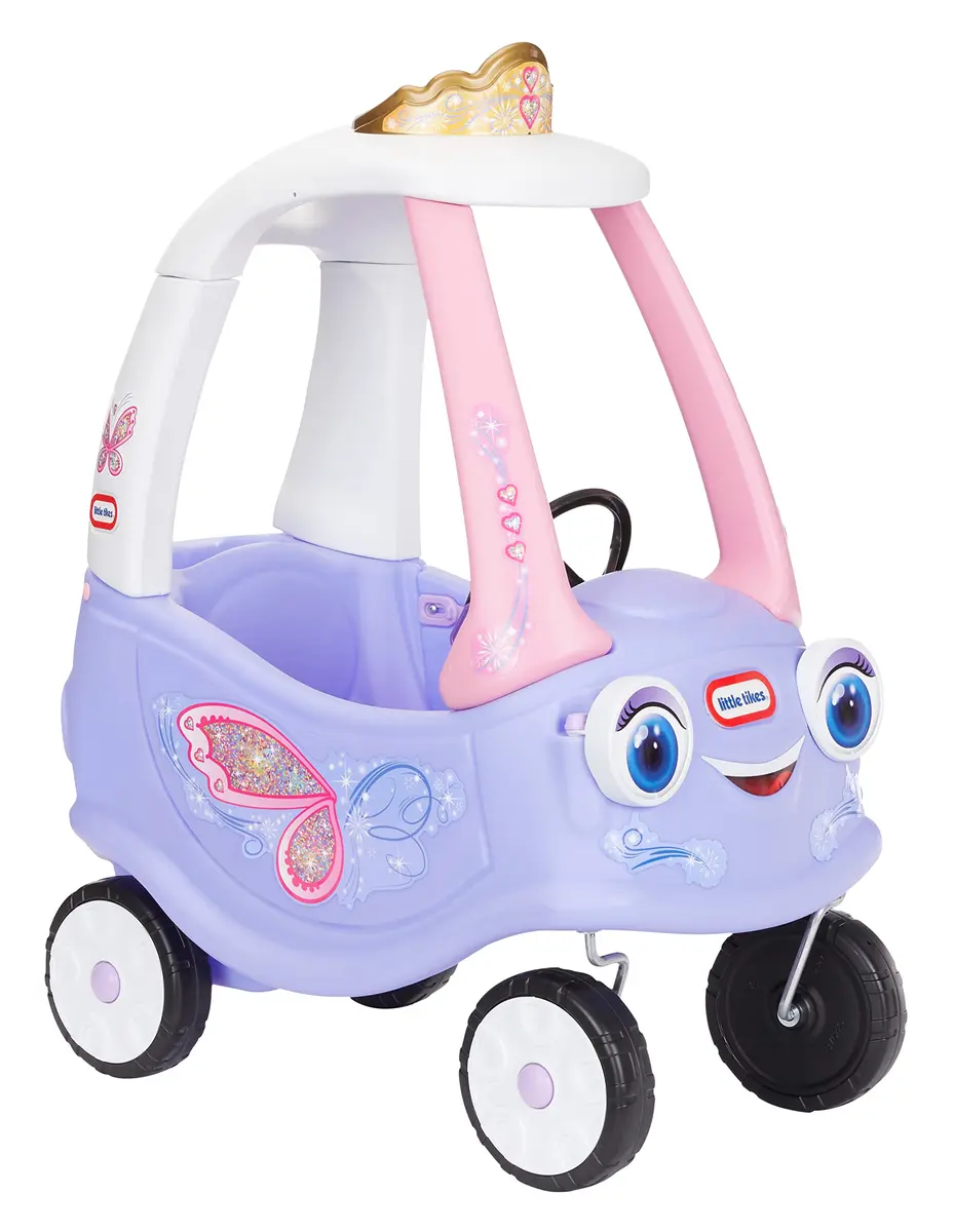 Little Tikes Fairy Cozy Coupe Large | Fairy Princess Ride-On Toy with Push Handle - main product image