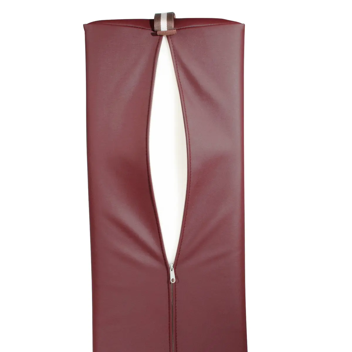 Master Massage Semi-Round Bolster, Burgundy Red | 6 Inch Support Cushion for Spa & Salon - view 3