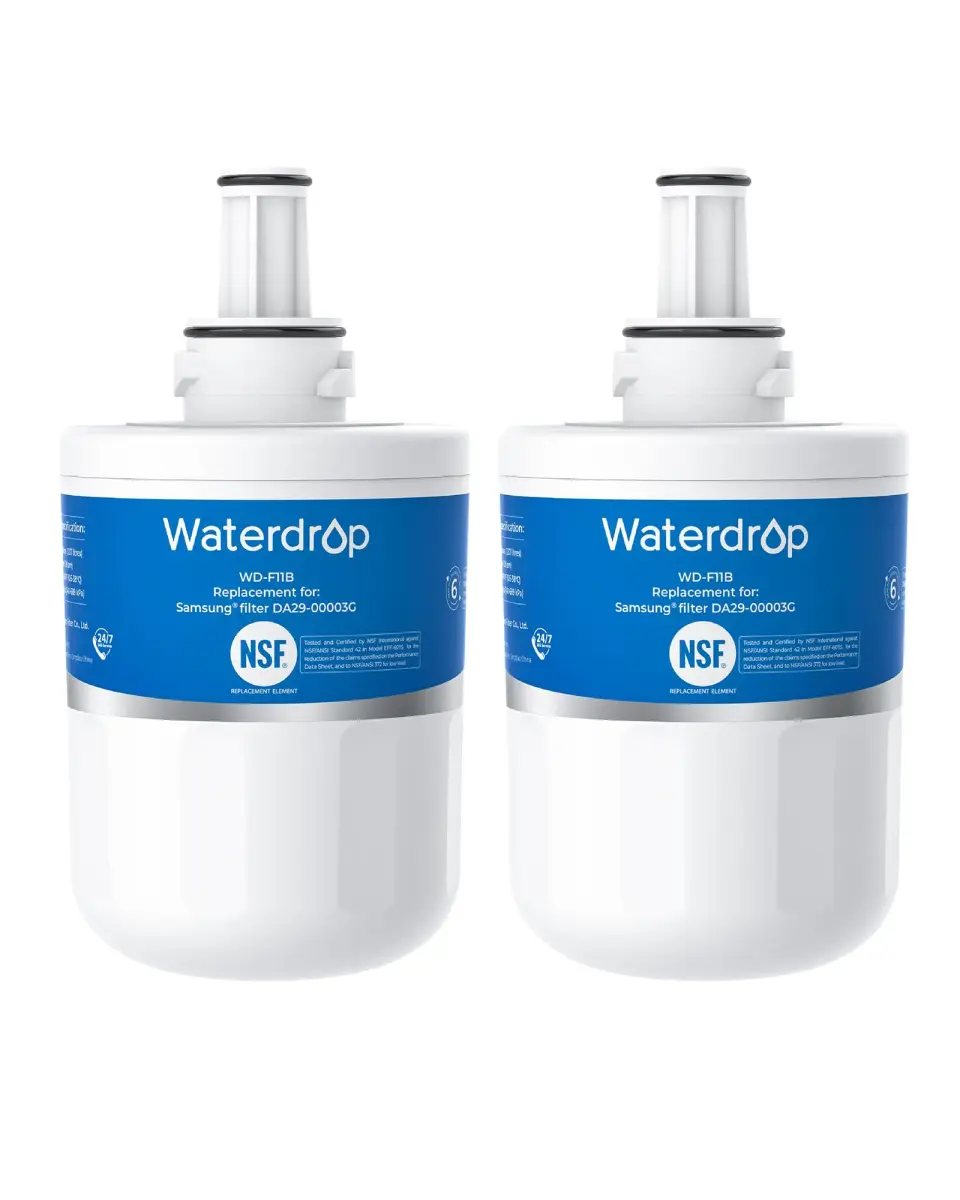 Waterdrop WD-F11B Refrigerator Water Filter 2-Pack | NSF Certified for Chlorine Reduction & Lead-Free - main product image