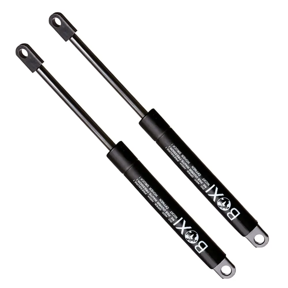 BOXI 2pcs Universal Lift Supports 10in Extended, 6.75in Compressed | 51 Lbs Force, Metal, Black - view 3