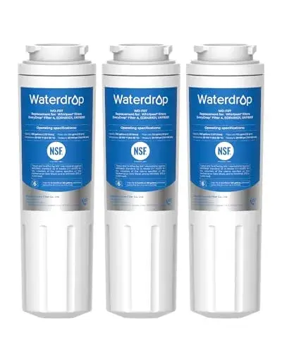 Waterdrop EDR4RXD1 Water Filter Replacement for EveryDrop® Filter 4, 3 Pack | NSF 42 & 372 Certified for Chlorine, Taste, Odor Reduction - main product image