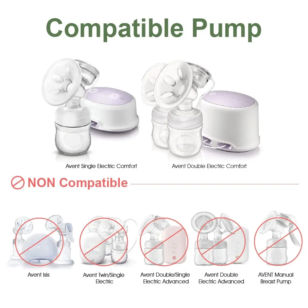 Maymom Replacement Diaphragm & Valve for Philips Avent Comfort Breast Pumps | 2 Diaphragms, 2 Valves - view 2